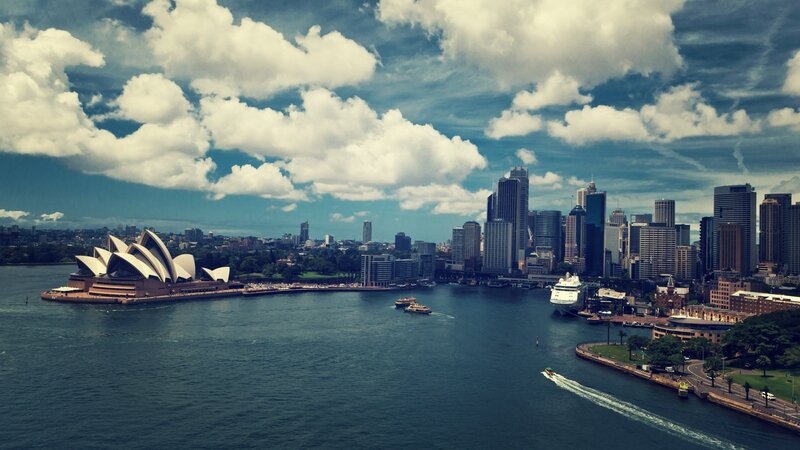 Sydney Opera House and city skyline