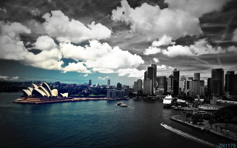 Sydney Opera House and city skyline
