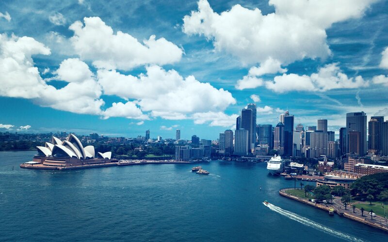 Sydney Opera House and city skyline
