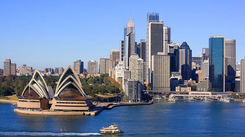 Sydney Opera House and city skyline