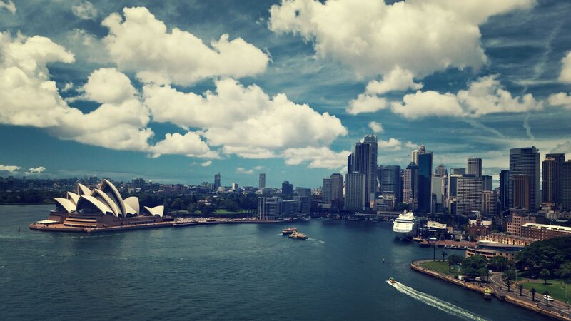 Sydney Opera House and city skyline
