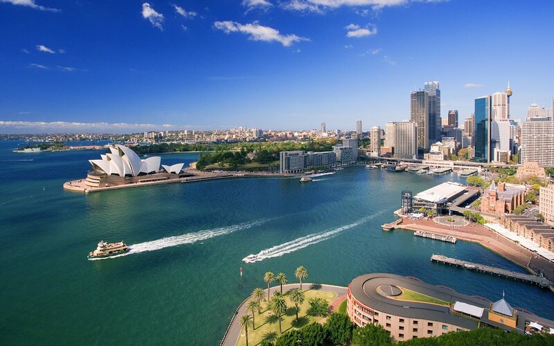 Sydney Opera House and city skyline