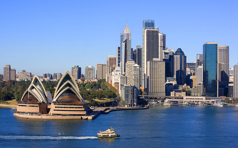 Sydney Opera House and city skyline