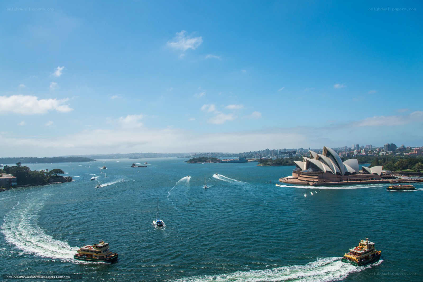 Sydney Opera House and harbor
