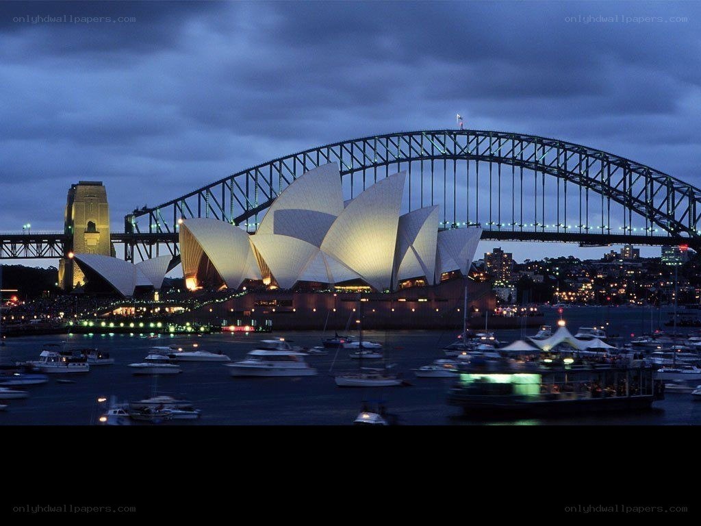 Sydney Opera House at dusk