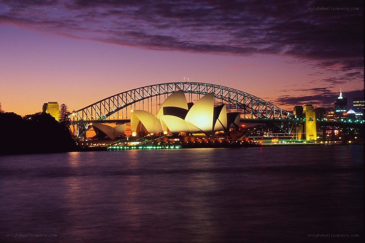 Sydney Opera House at dusk