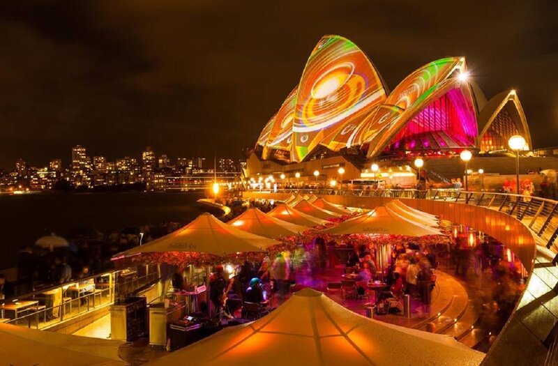 Sydney Opera House at Night — Orange