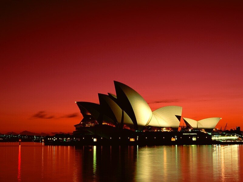 Sydney Opera House at sunset
