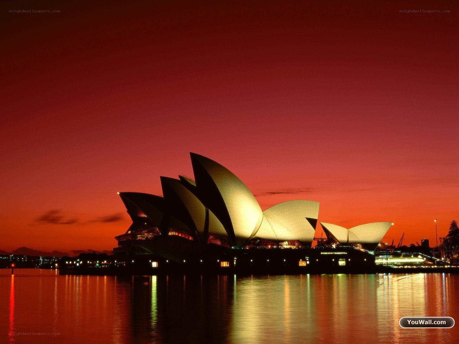 Sydney Opera House at sunset