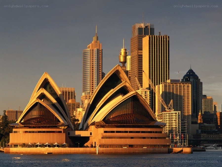 Sydney Opera House at sunset