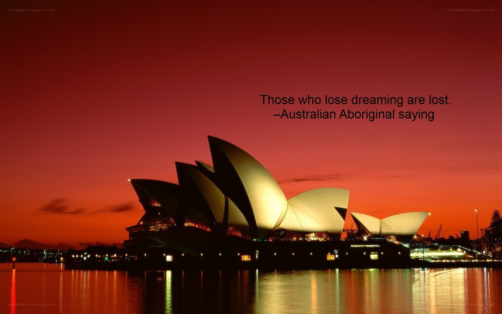 Sydney Opera House at sunset