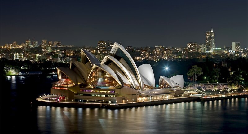 Sydney Opera House — Black, Serene, Night