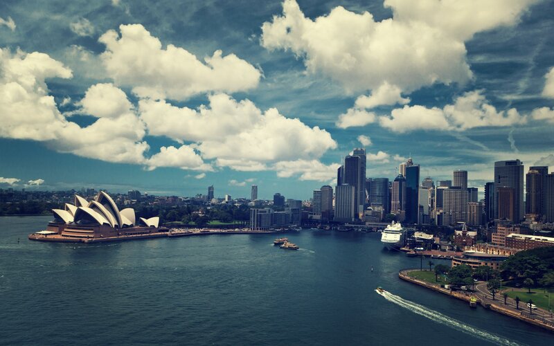 Sydney Opera House — Blue, Dramatic, Afternoon, Photograph