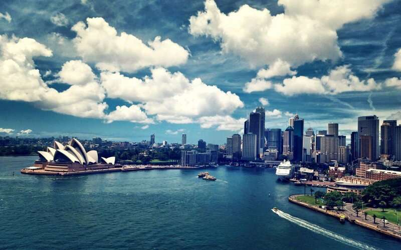 Sydney Opera House — Blue, Dramatic, Afternoon