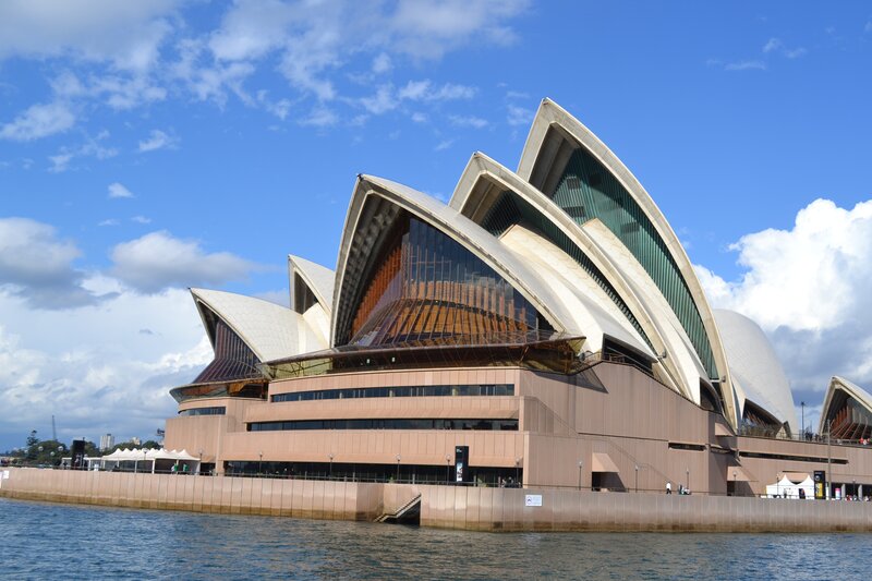 Sydney Opera House — Blue, Serene, Afternoon, Photograph, Water, Sky, Clouds