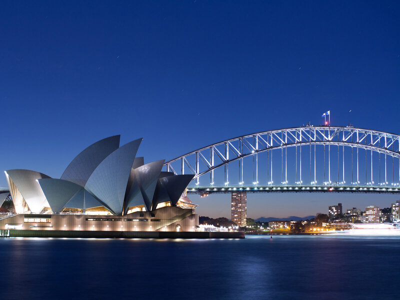 Sydney Opera House — Blue, Serene, Night