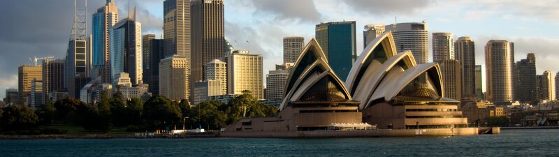 Sydney Opera House — Blue, Serene, Sunset, Photograph, City Skyline