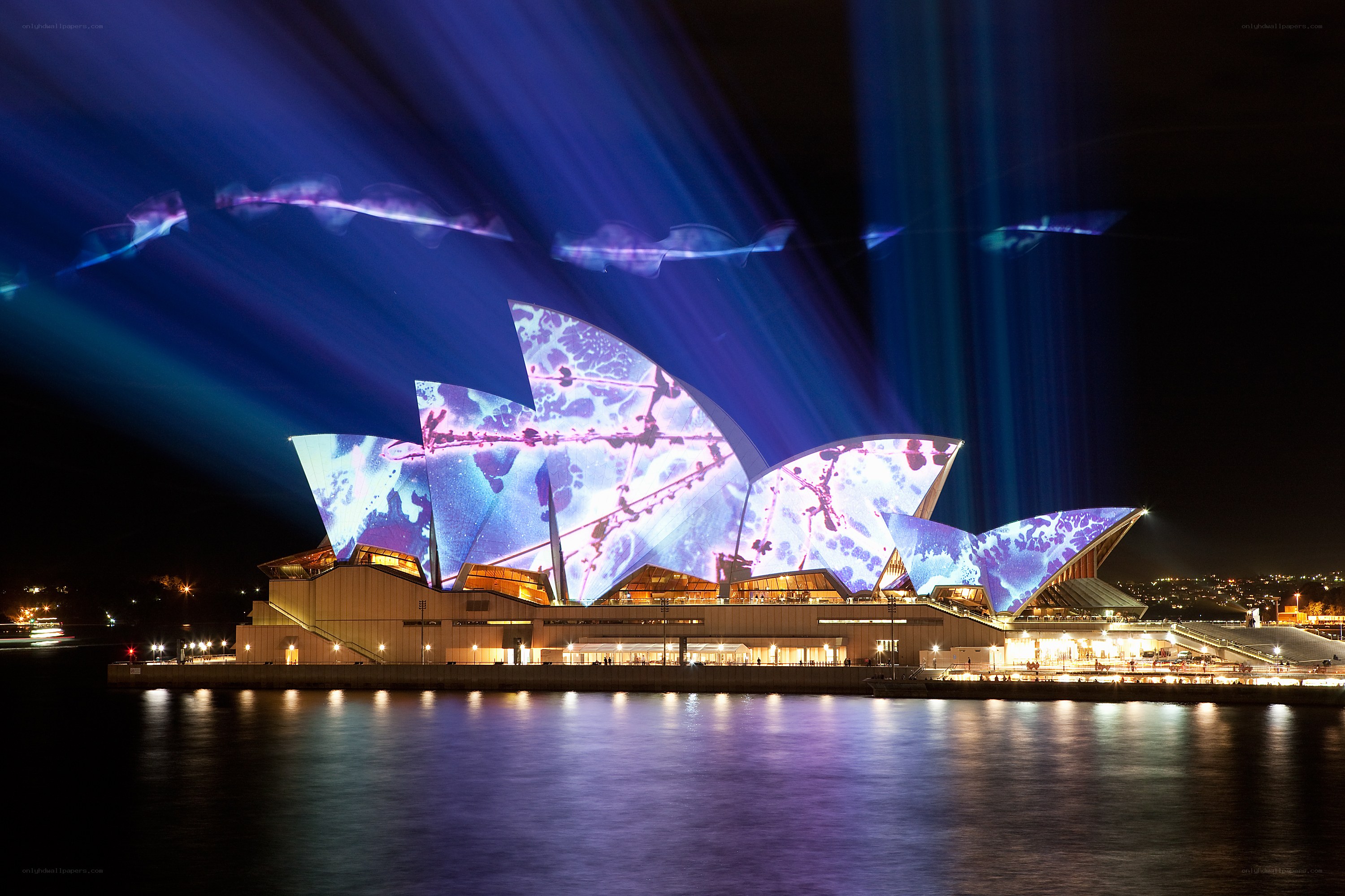 Sydney Opera House light show