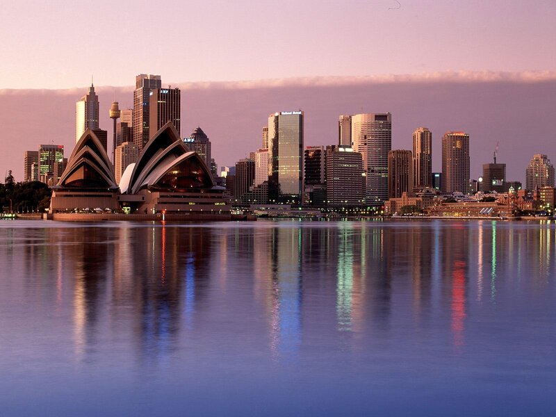 Sydney Opera House — Purple, Serene, Sunset