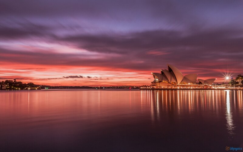 Sydney Opera House — Purple, Serene