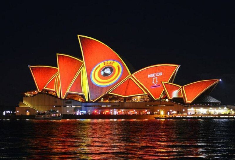 Sydney Opera House — Red, Dramatic