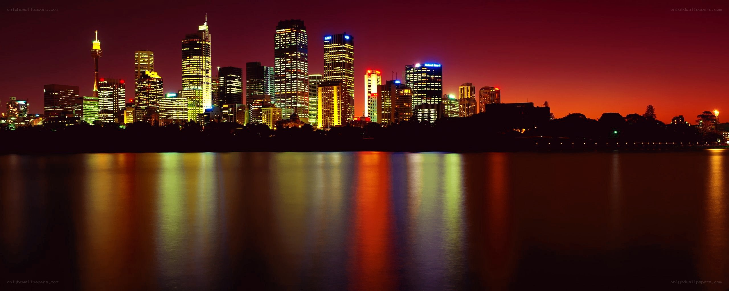 Sydney skyline at dusk