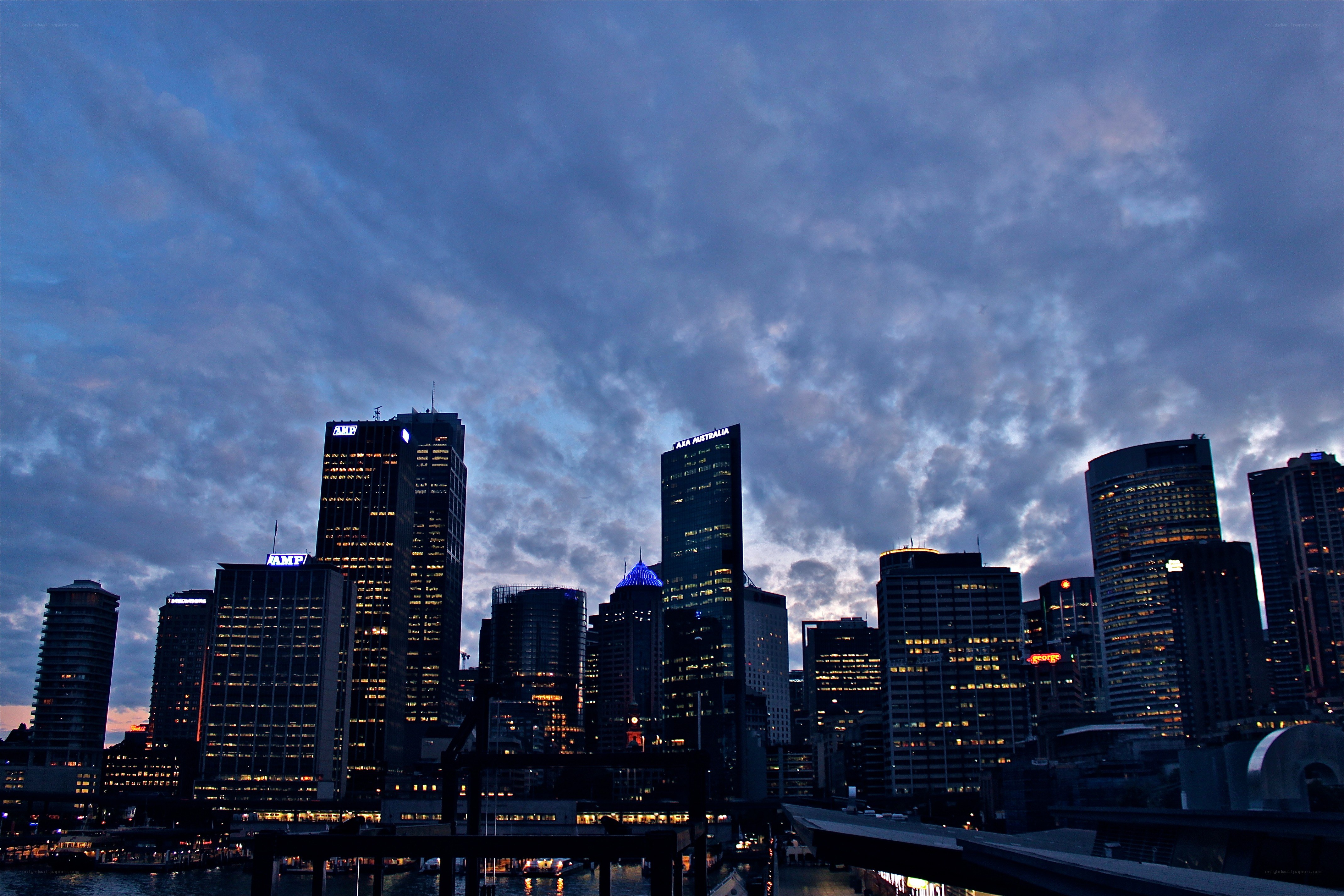 Sydney skyline at dusk