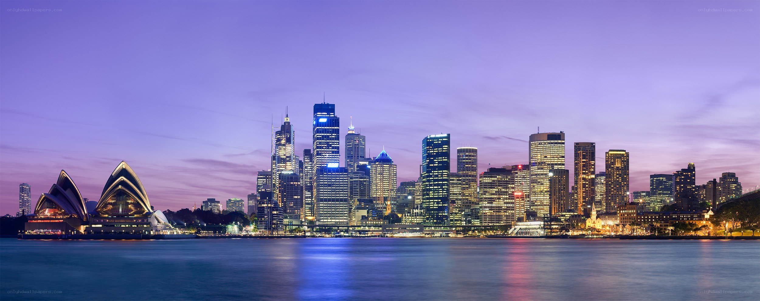 Sydney skyline at dusk