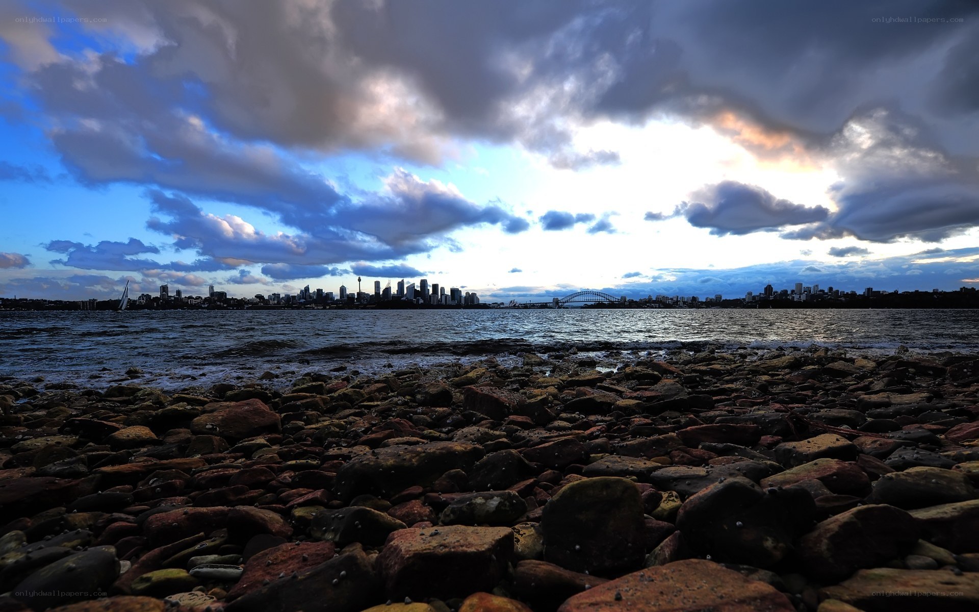 Sydney skyline at dusk