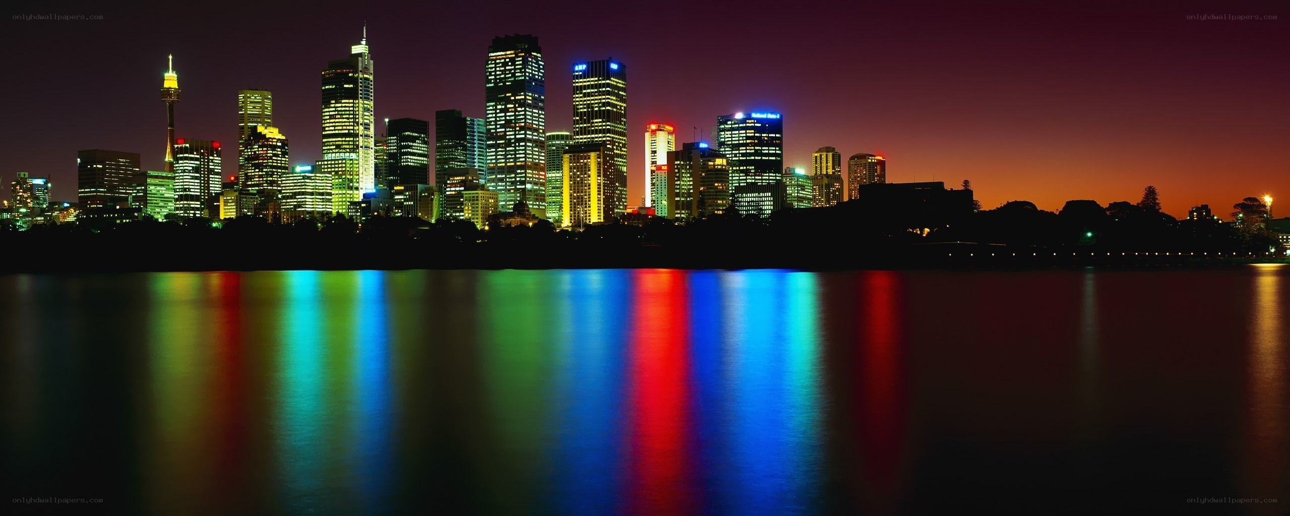 Sydney skyline at dusk