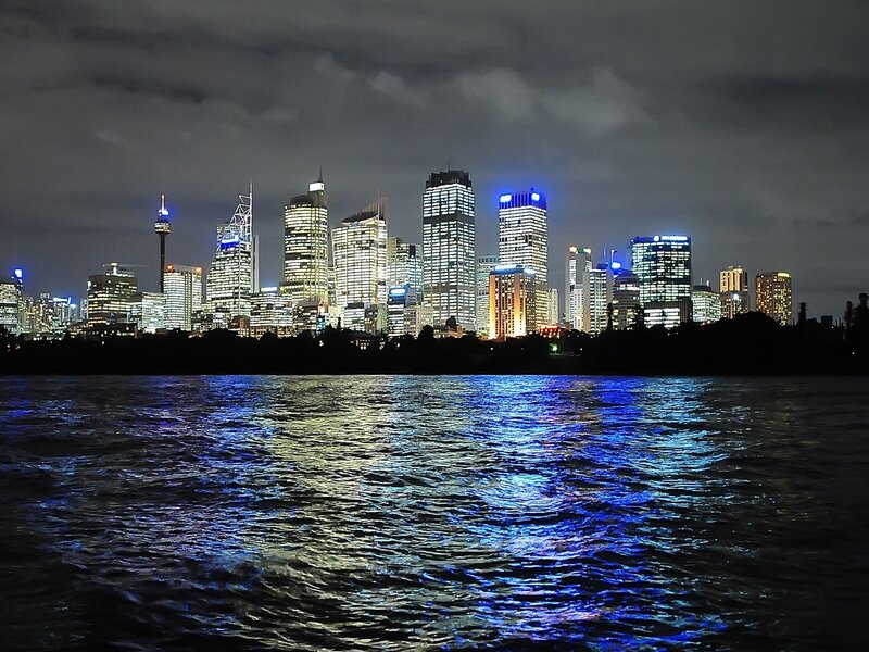 Sydney skyline at night