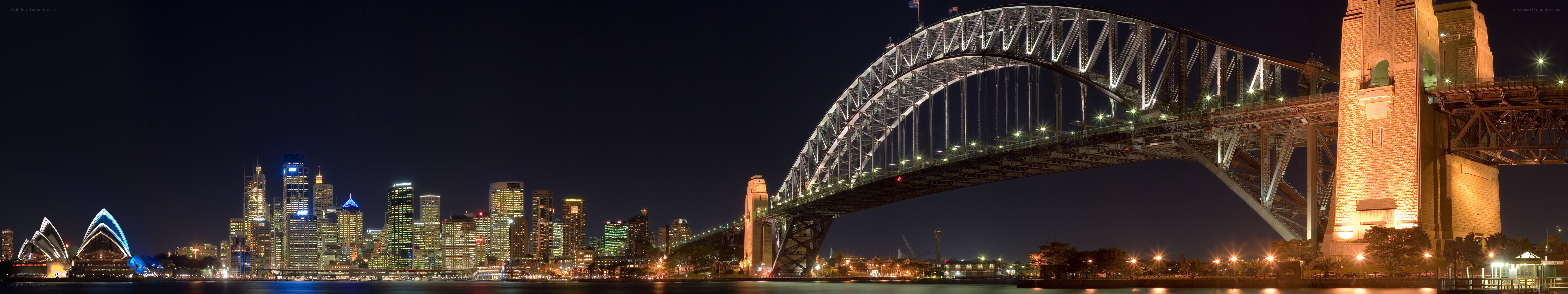 Sydney skyline at night
