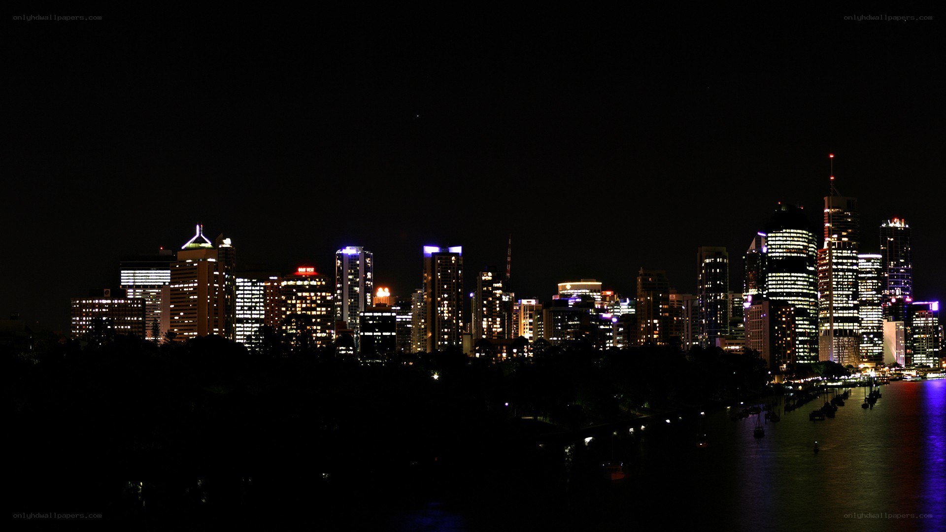 Sydney skyline at night