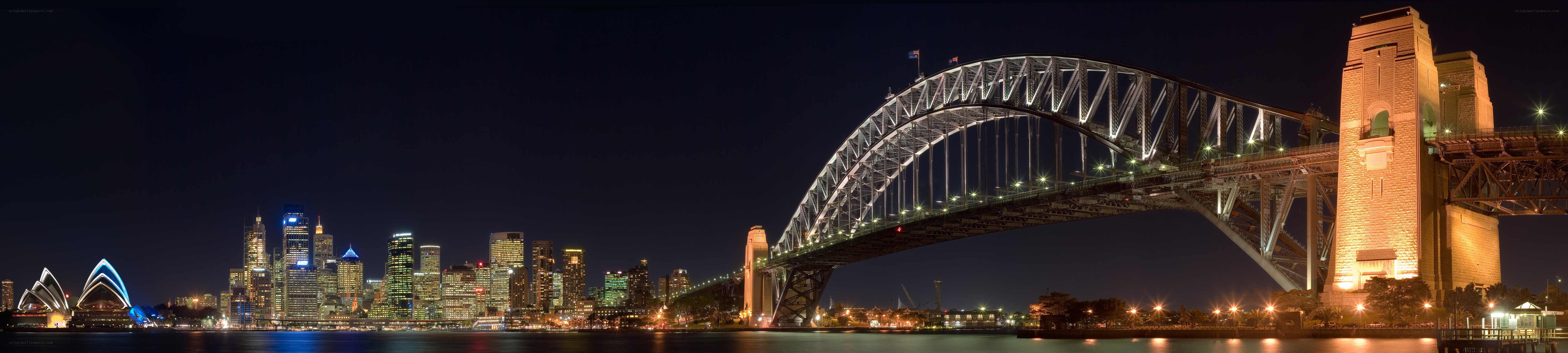 Sydney skyline at night