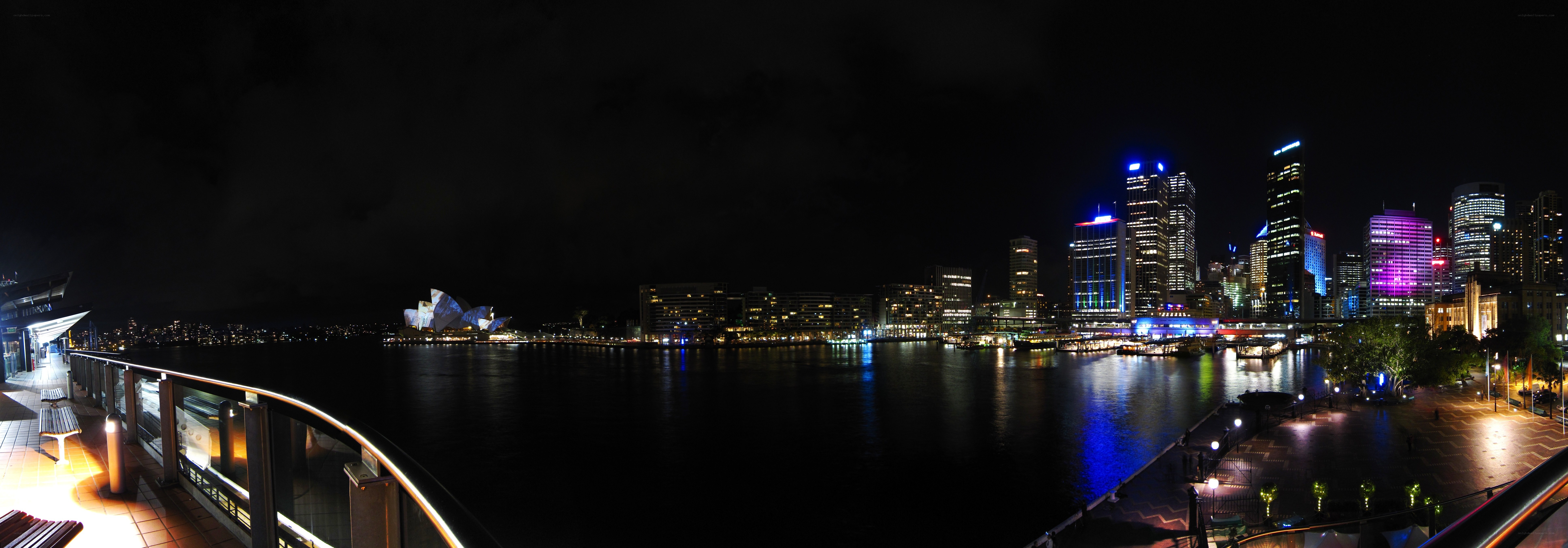 Sydney skyline at night
