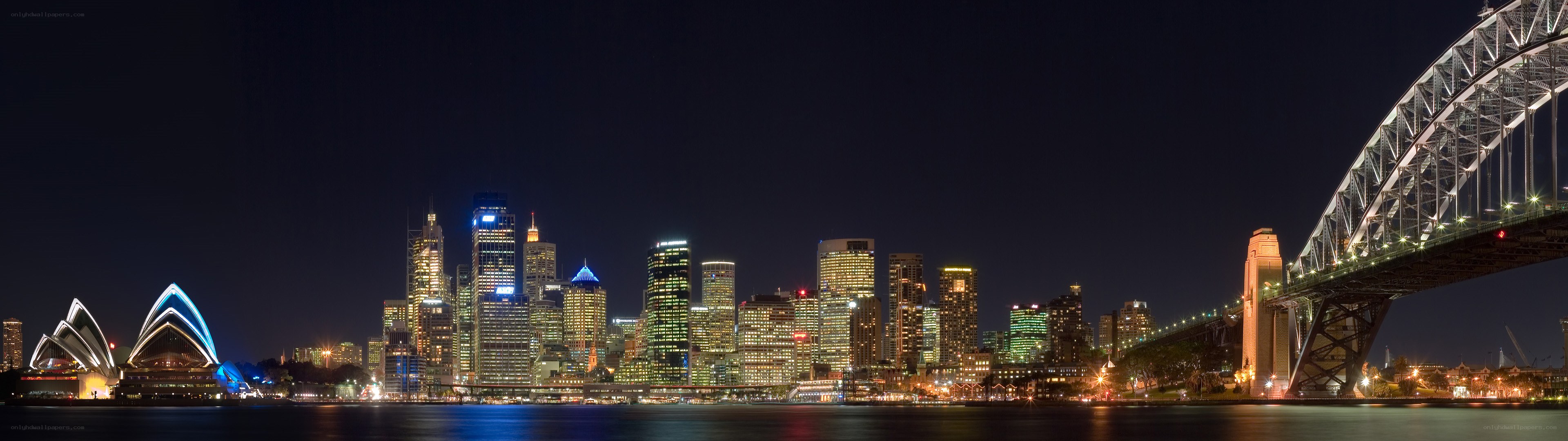 Sydney skyline at night