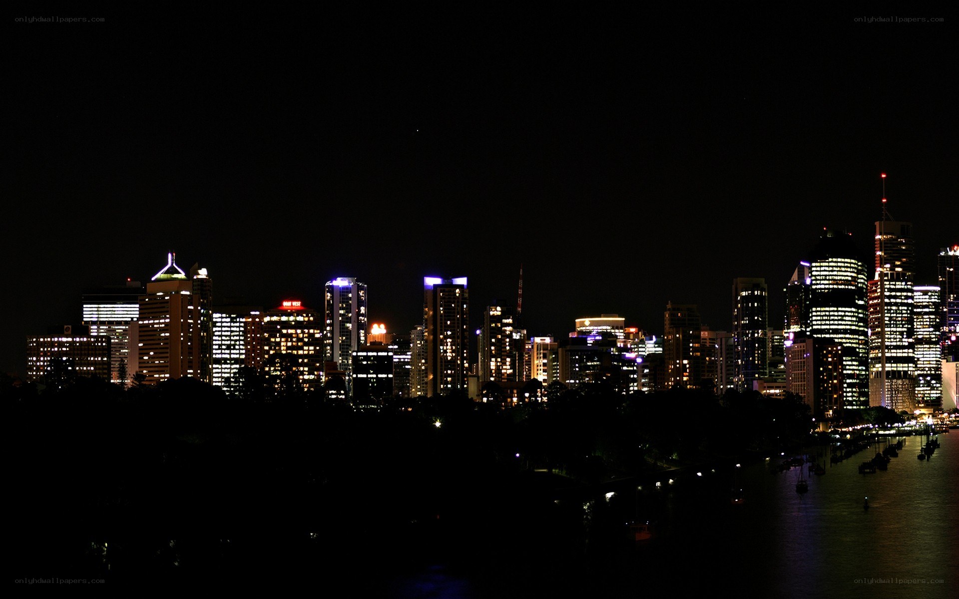 Sydney skyline at night