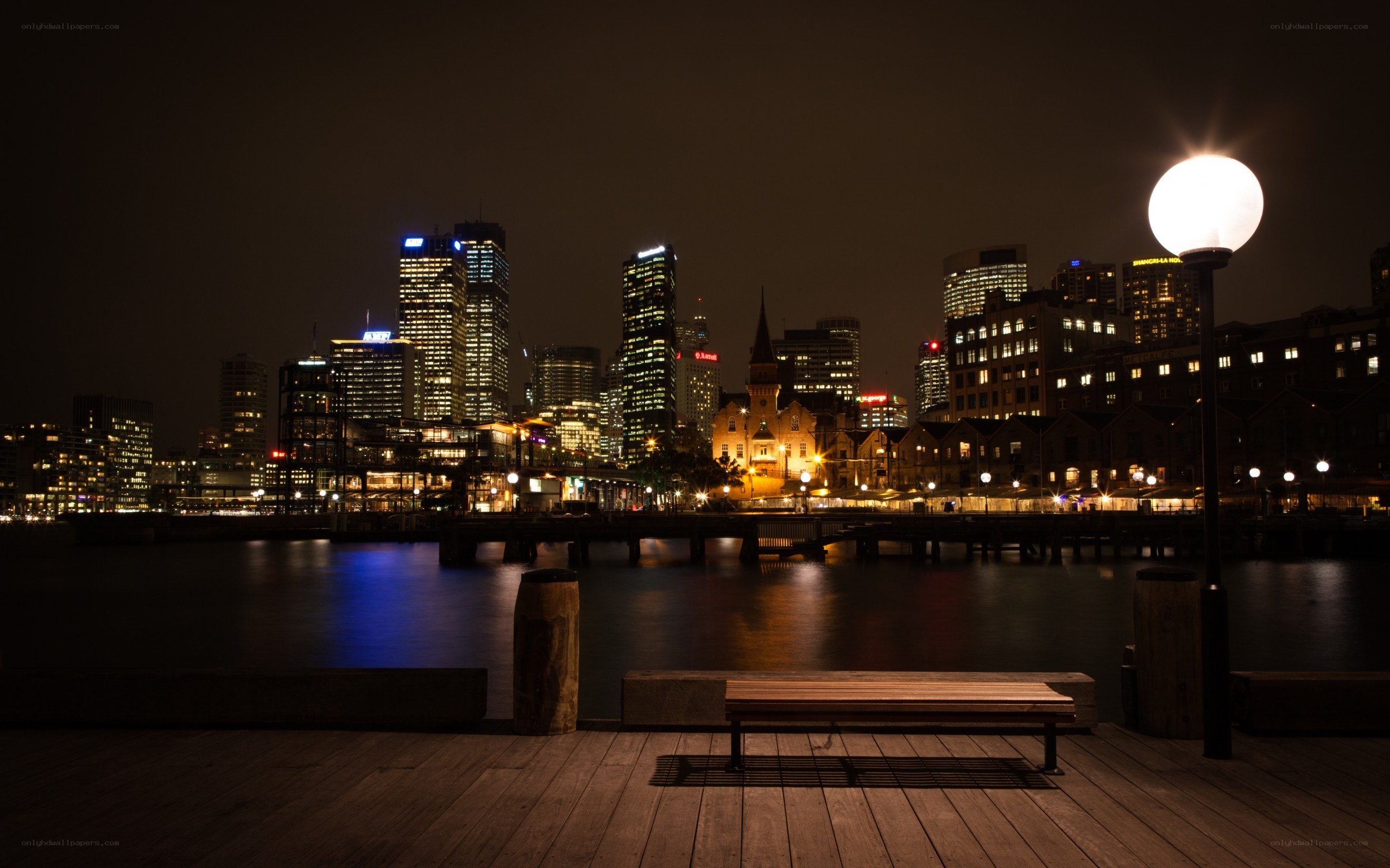 Sydney skyline at night