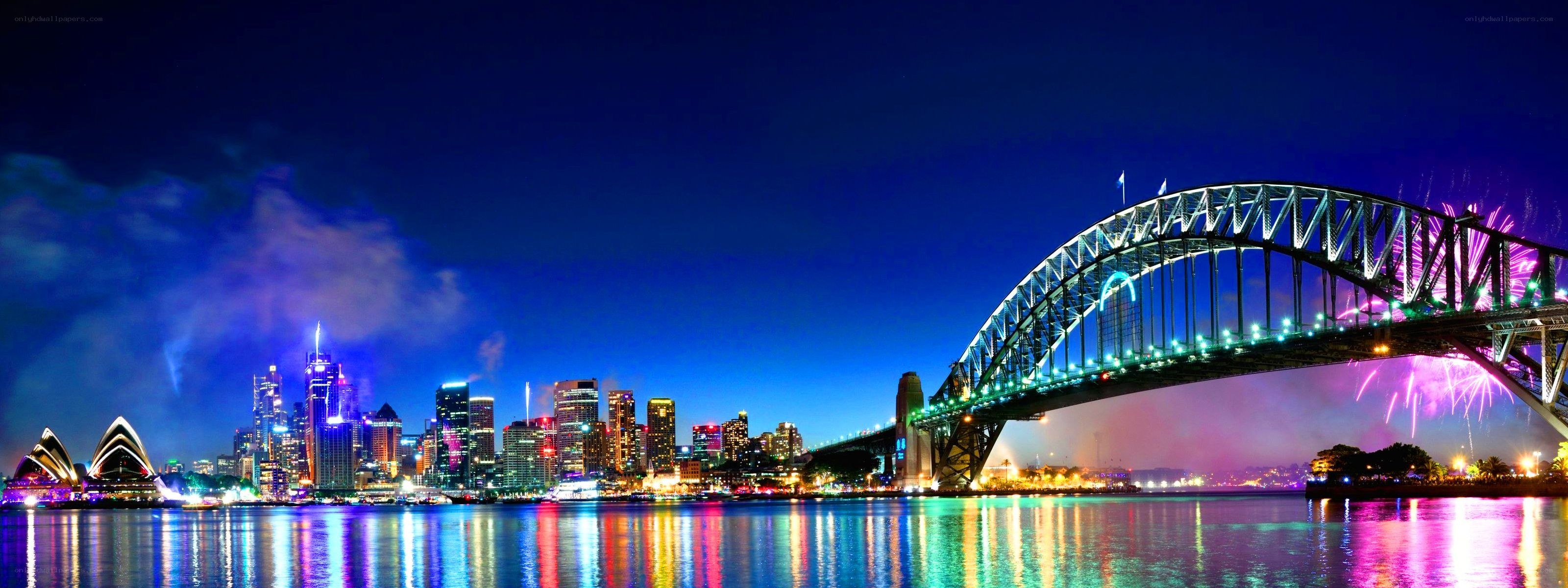 Sydney skyline at night