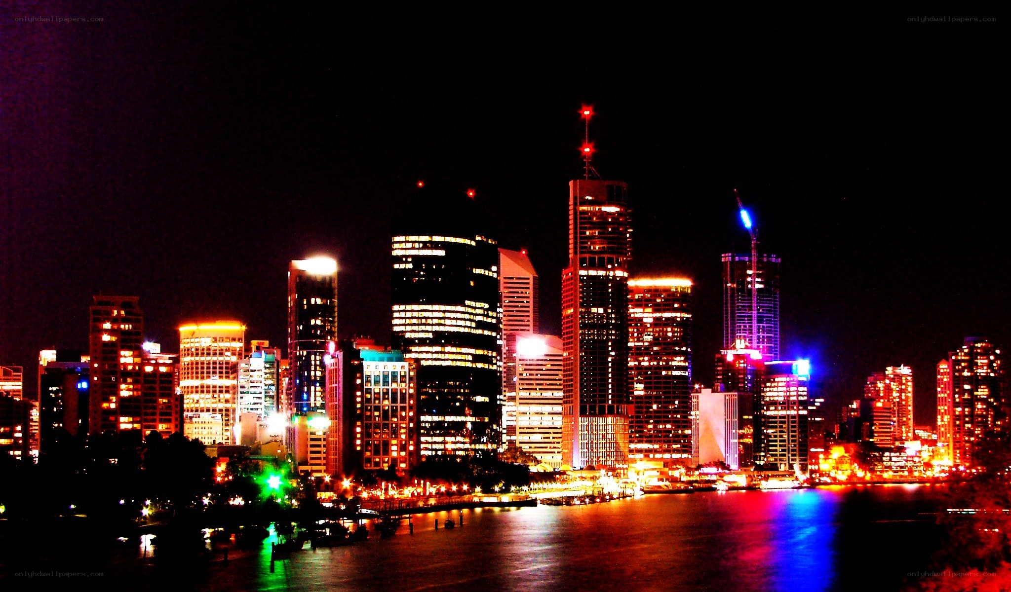 Sydney skyline at night