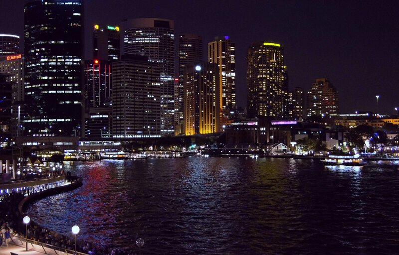 Sydney Skyline at Night — Black, Nocturnal