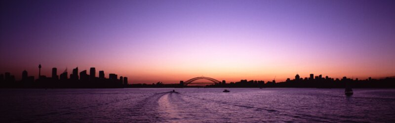 Sydney skyline at sunset