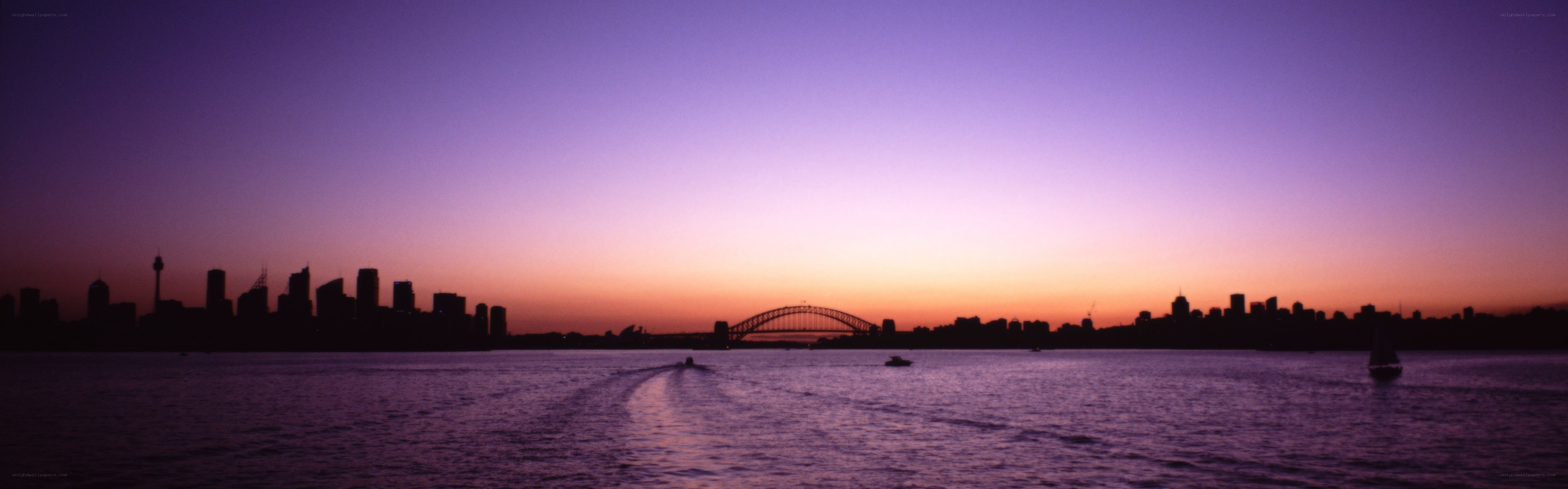Sydney skyline at sunset