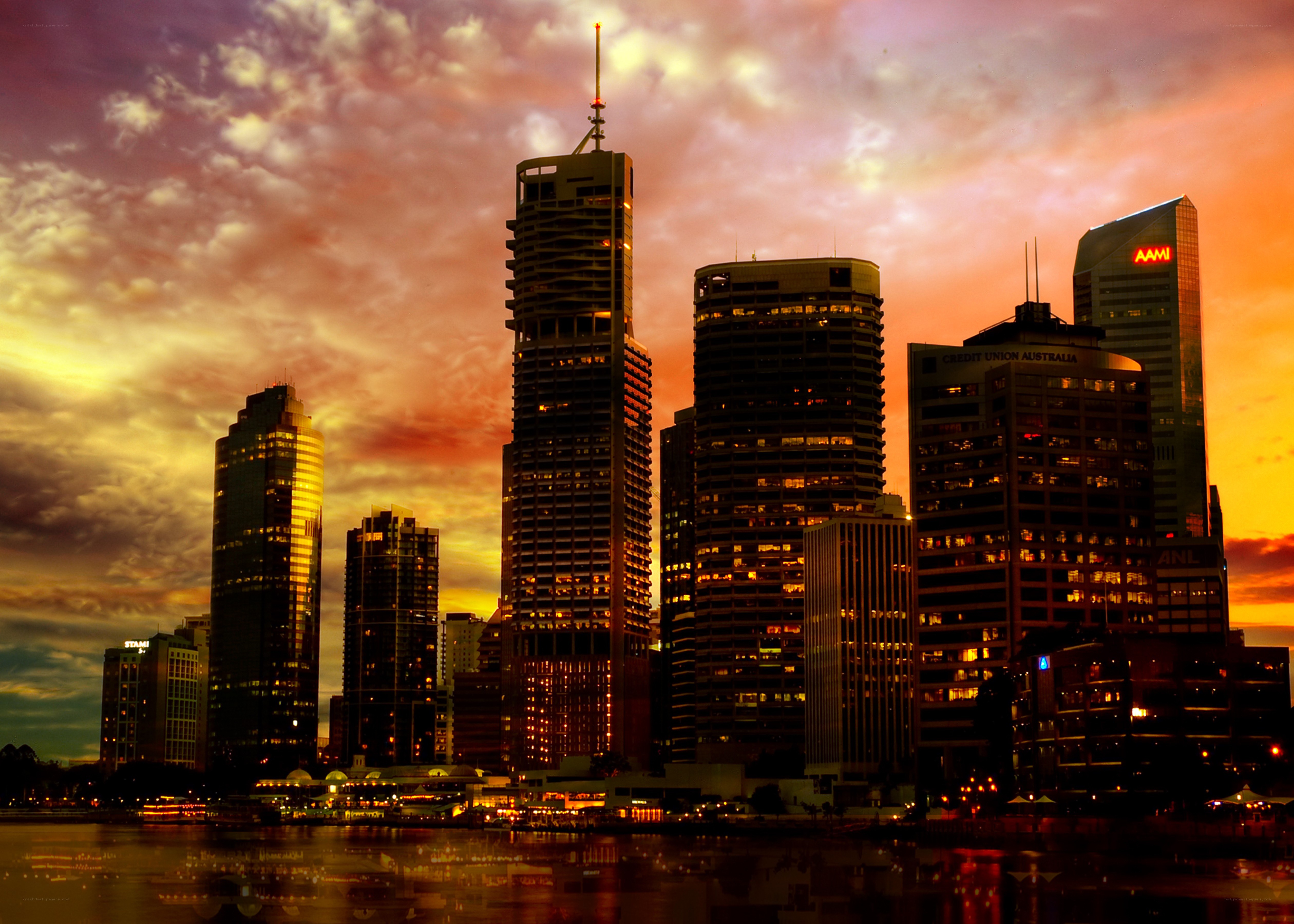 Sydney skyline at sunset