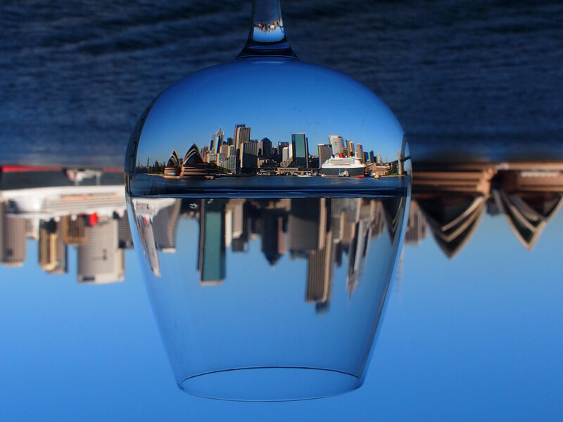 Sydney Skyline in Glass