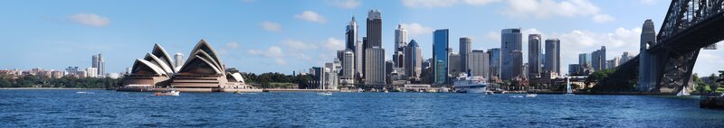 Sydney skyline with Opera House