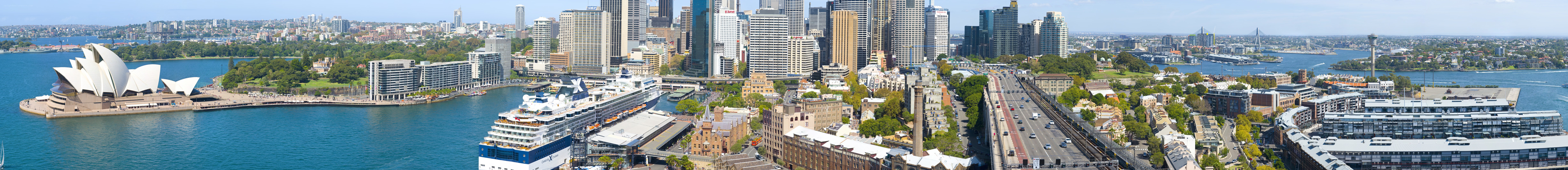 Sydney skyline with Opera House
