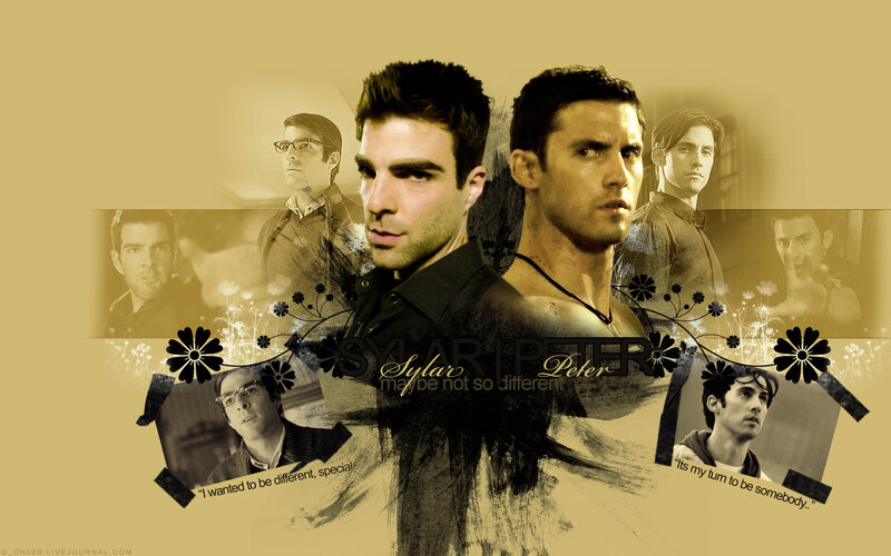 Sylar and Peter collage