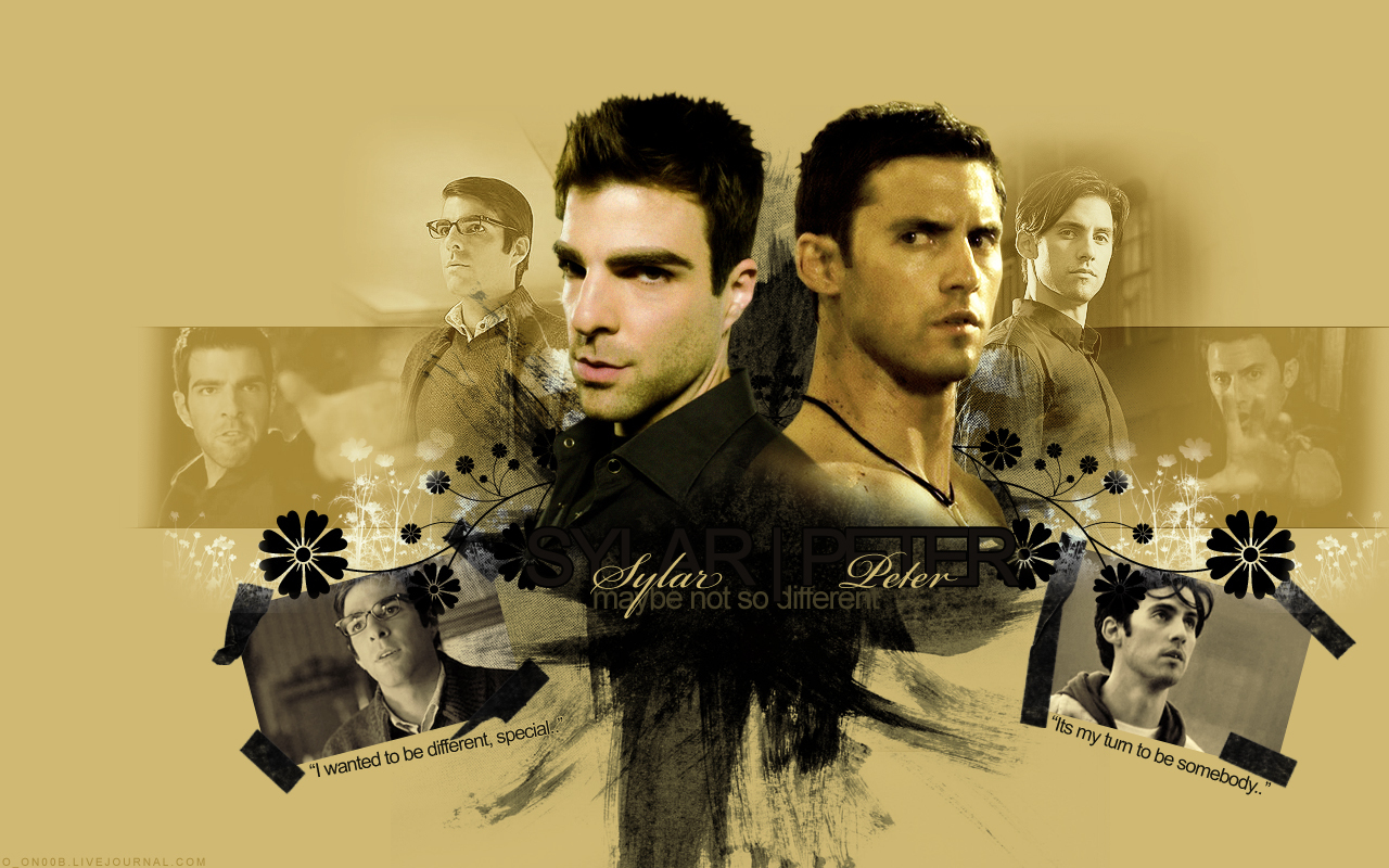 Sylar and Peter collage