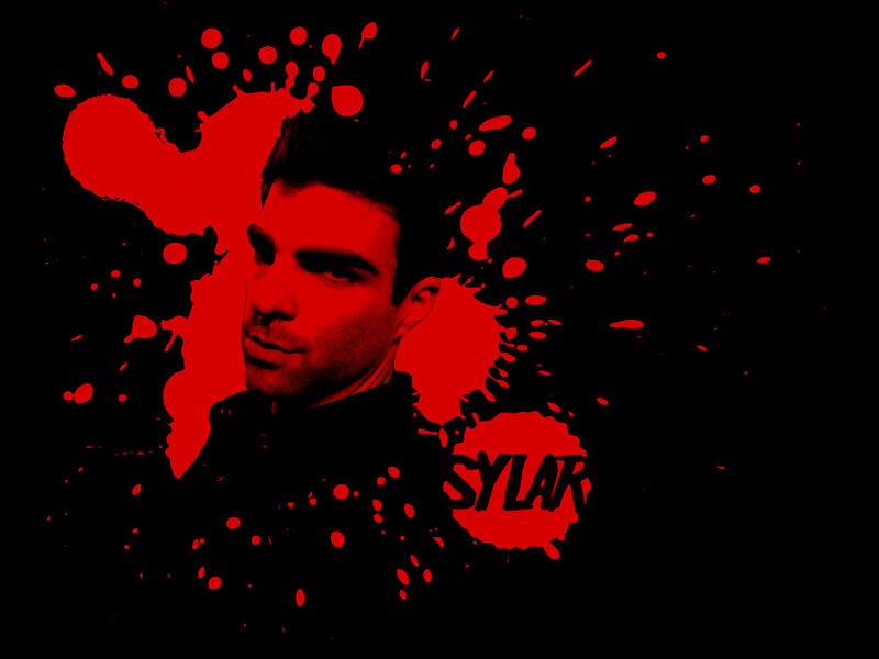 Sylar character with red splatter